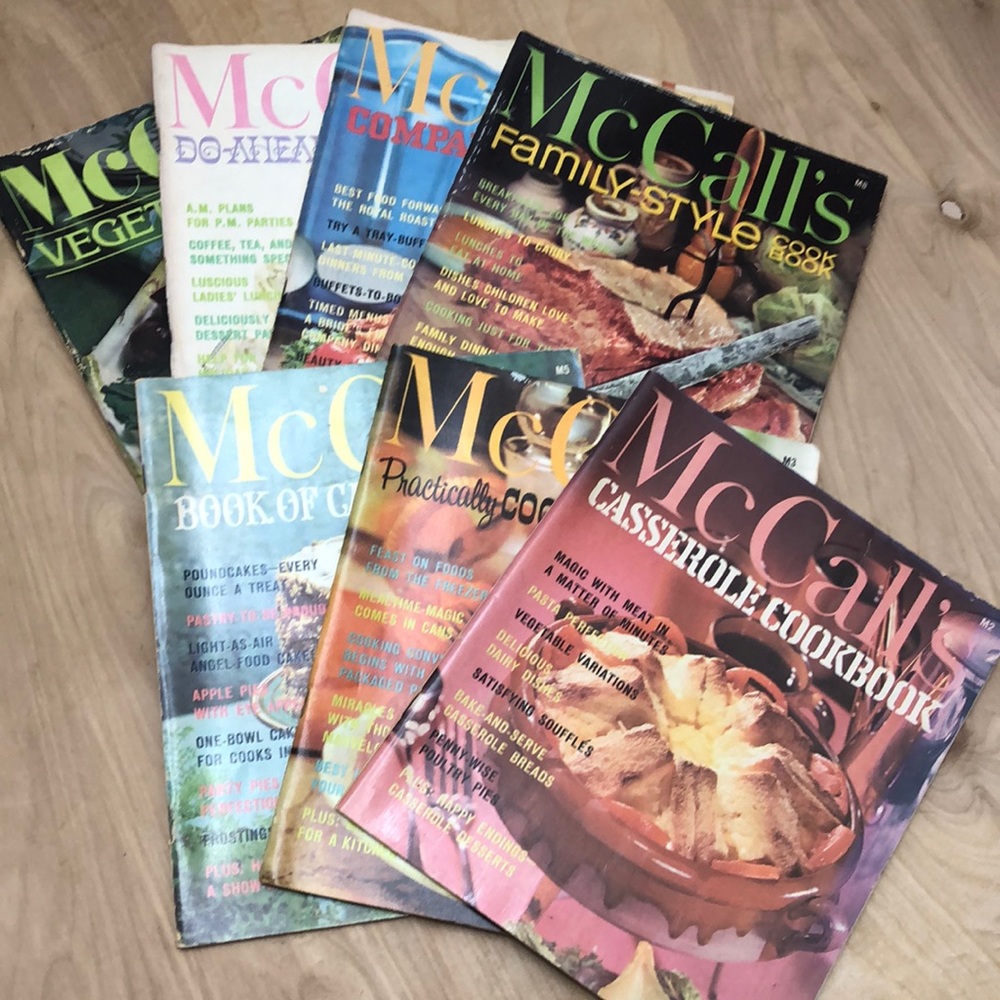 Vintage McCall’s Cookbook Collection (M2,M3,M5, M8, M9, M10, &M22) 1978-1981